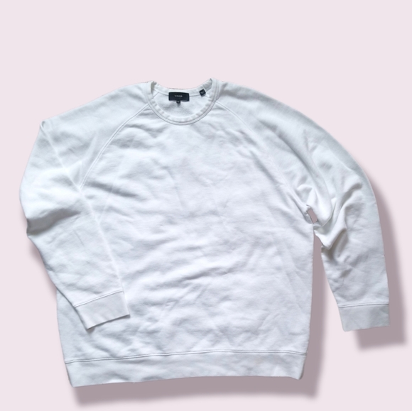 New Vince French Terry Sweatshirt - Crewneck in white - Picture 7 of 8